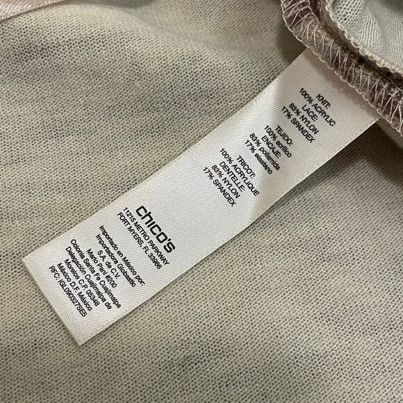 Chico’s 1 Zebra Swing Jacket | Runway-Inspired Neutral Brown Lace Fall '25 Trend - Picture 7 of 9